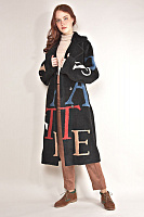 Шуба эко мех с буквами ГР ШДИ-36 ч фото